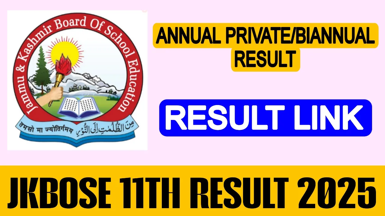 JKBOSE 11th Result 2025 Out