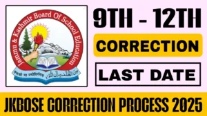 JKBOSE Correction Process 2025