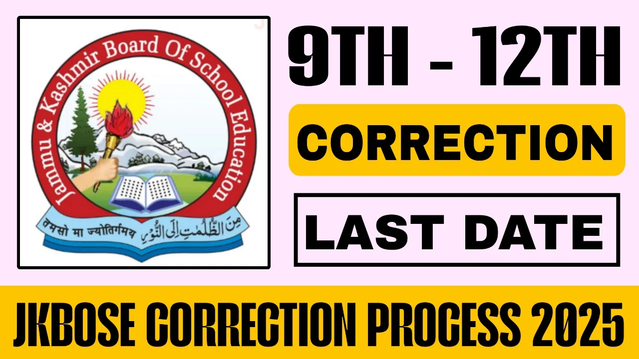 JKBOSE Correction Process 2025