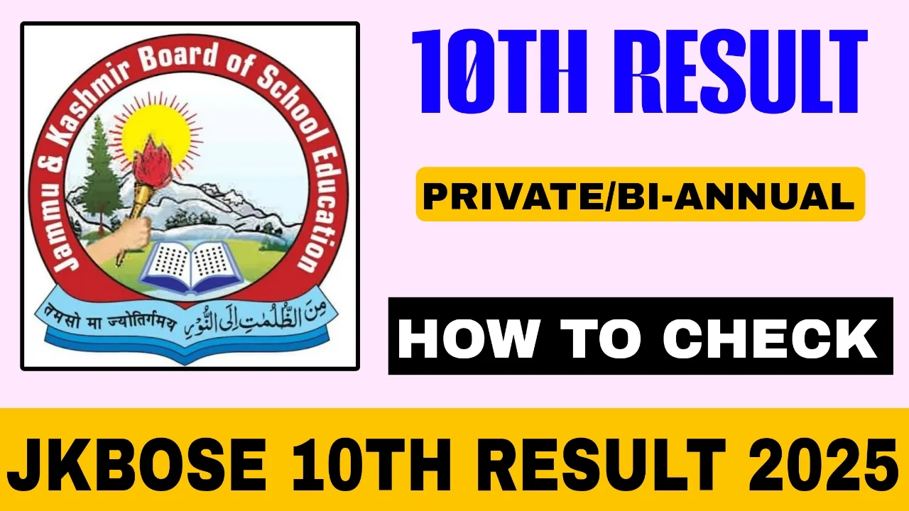 Jkbose 10th Result 2025