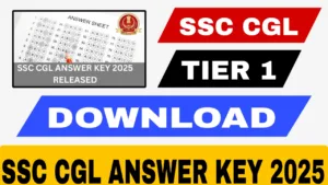 SSC CGL Answer Key 2025