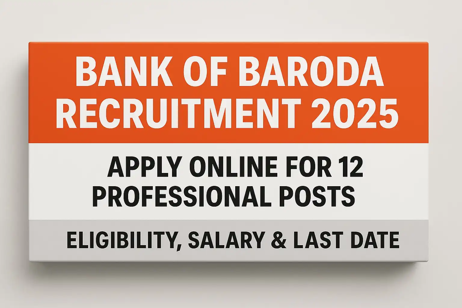 Bank of Baroda Recruitment 2025
