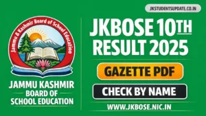 JKBOSE 10TH RESULT 2025
