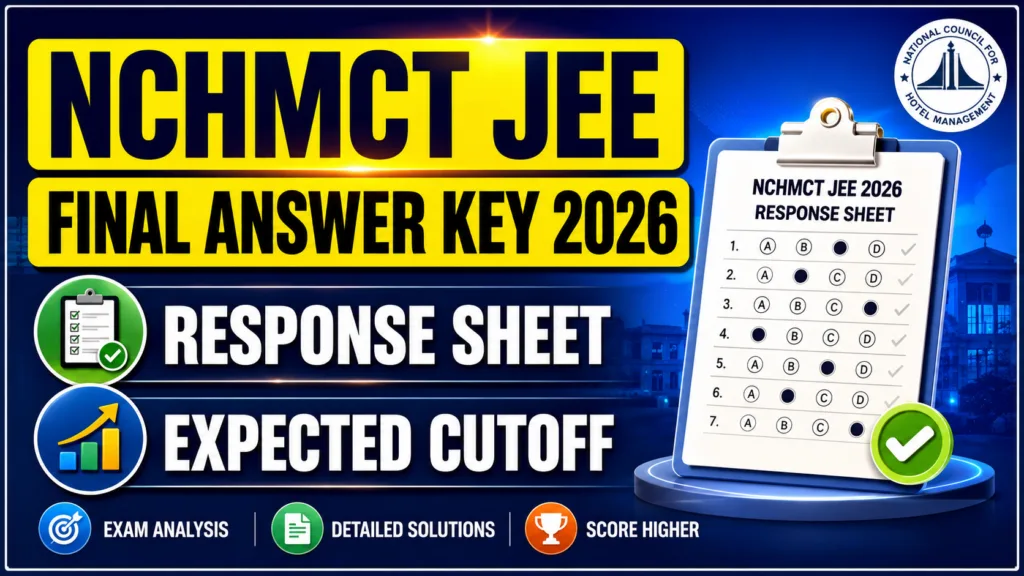 NCHMCT JEE Final Answer Key 2026